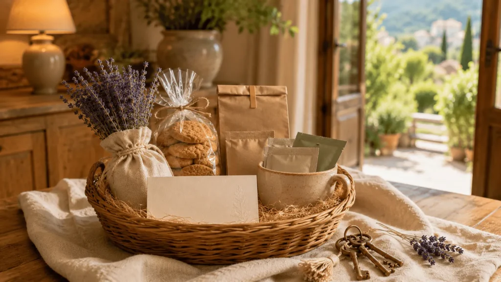 Services de conciergerie Digne-les-Bains : Panier d’accueil avec attentions locales pour les voyageurs à Digne-les-Bains